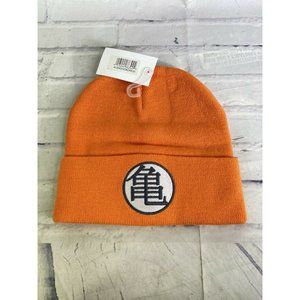 Dragon Ball Z DBZ Kame House Logo Master Roshi Orange Knit Beanie Hat Cap Adult